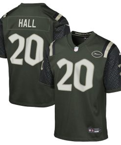 Breece Hall New York Jets Nike Youth 2025 Rivalries Collection Game Jersey - Gotham Green