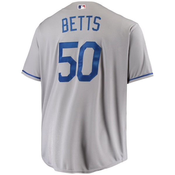 Mookie Betts Los Angeles Dodgers Big & Tall Replica Player Jersey - Gray/Royal/White - Image 4