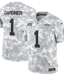 Sauce Gardner New York Jets Nike 2024 Salute to Service Limited Jersey - Arctic Camo