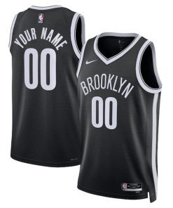 Brooklyn Nets Nike Unisex Swingman Custom Jersey Black - Icon Edition