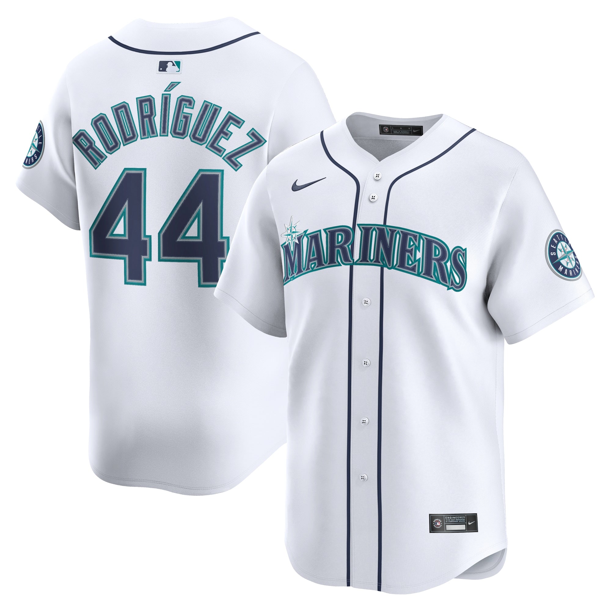 Men's Seattle Mariners Julio Rodr¨ªguez Nike Alternate Limited Player Jersey - Teal/White - Image 6