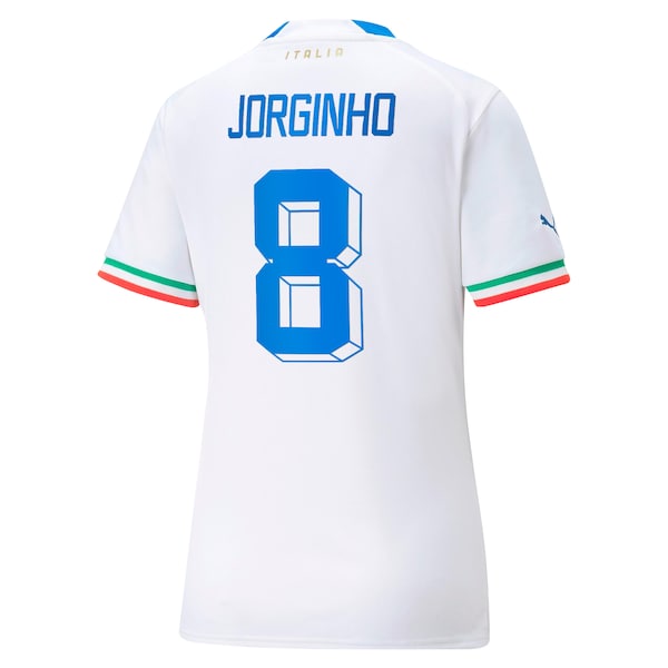 Jorginho Italy National Team Puma Women's 2022/23 Away Replica Player Jersey - White - Image 2