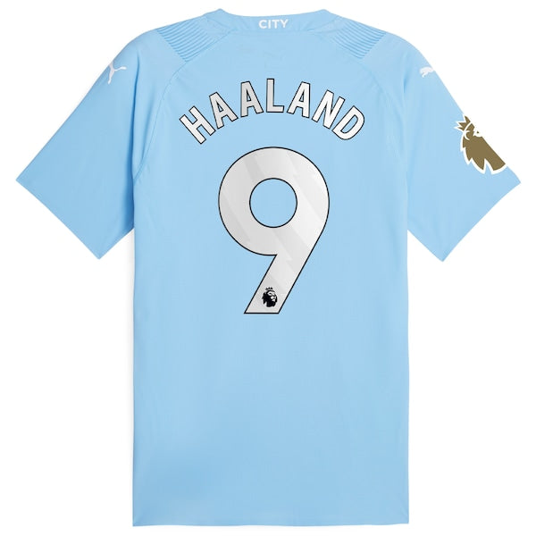 Erling Haaland Manchester City Puma 2023/24 Authentic Player Jersey - Sky Blue - Image 3