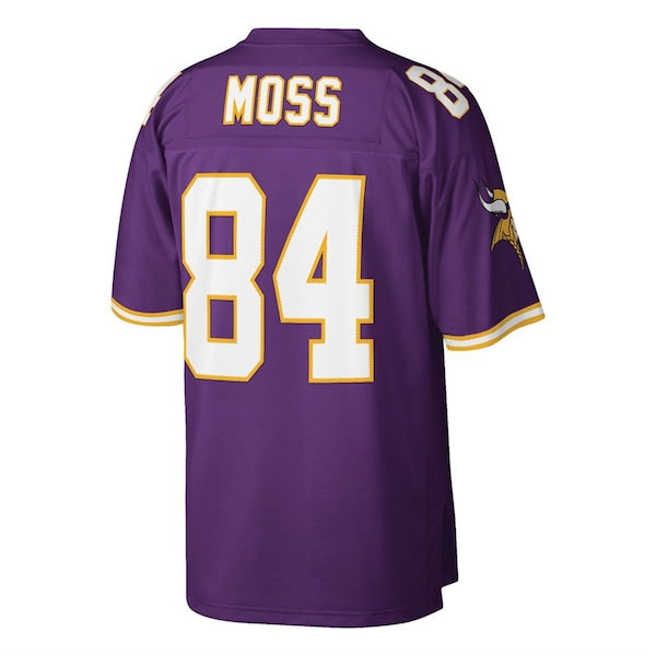 Randy Moss Minnesota Vikings Big & Tall 1998 Retired Player Replica Jersey - Purple/White - Image 6