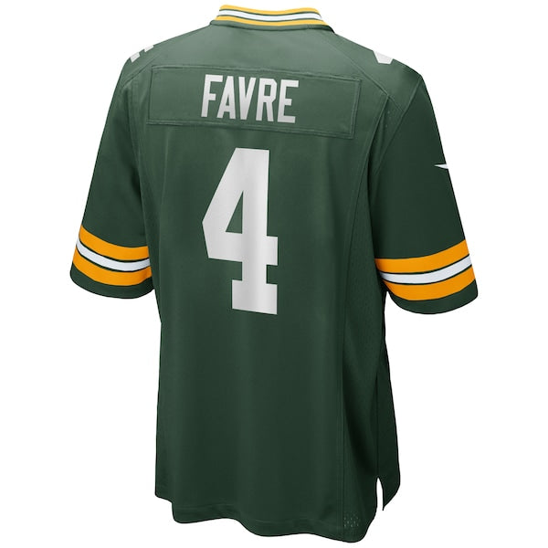 Men's Green Bay Packers Brett Favre Nike Green Game Retired Player Jersey - Image 3