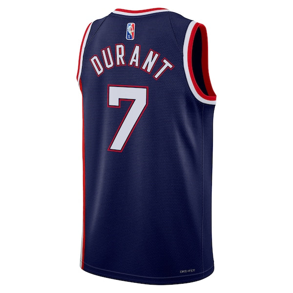 Kevin Durant Brooklyn Nets Nike 2021/22 Swingman Jersey - City Edition - Navy - Image 3