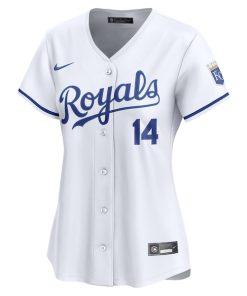 Alternative view of Jac Caglianone Kansas City Royals Nike Women's Home Limited Player Jersey - White