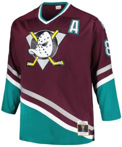 Alternative view of Teemu Selanne Anaheim Ducks Big & Tall   Blue Line Player Jersey - Purple