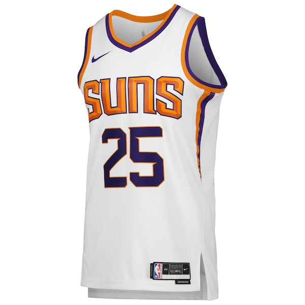 Mikal Bridges Phoenix Suns Nike Unisex Swingman Jersey - Association Edition - White/Purple - Image 3