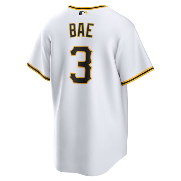 Ji-Hwan Bae Pittsburgh Pirates Nike Replica Player Jersey - White - Image 3