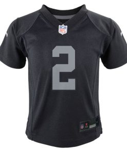 Alternative view of Ashton Jeanty Las Vegas Raiders Nike Toddler Team Game Jersey - Black