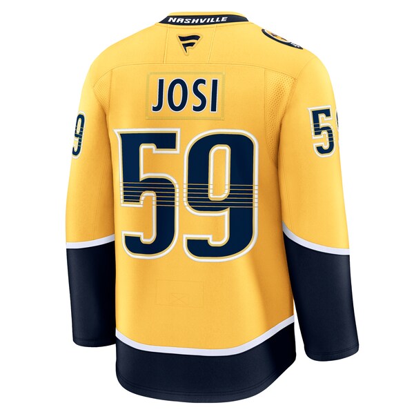 Roman Josi Nashville Predators Home Premium Jersey - Yellow - Image 3
