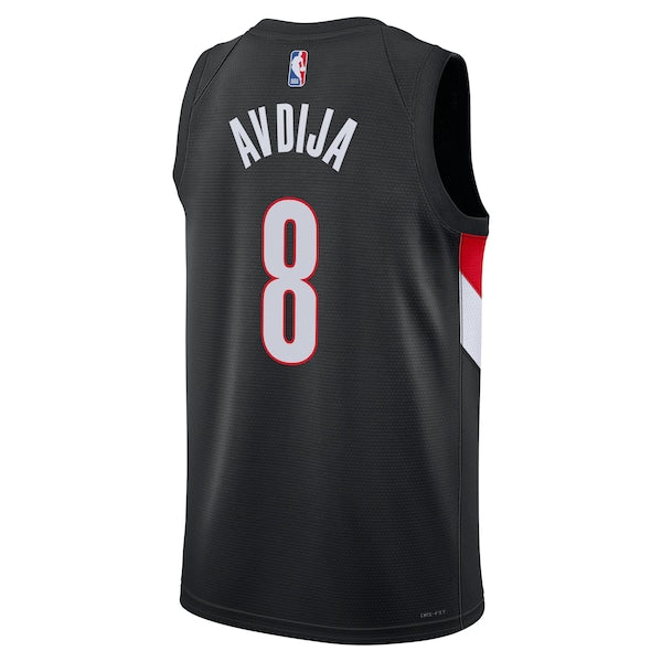 Deni Avdija Portland Trail Blazers Nike Unisex Swingman Jersey - Icon Edition - Black - Image 3