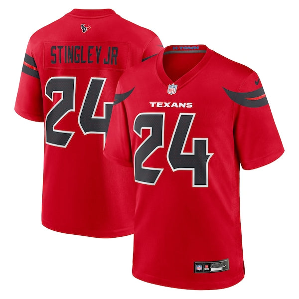 Derek Stingley Jr. Houston Texans Nike Alternate Game Jersey - Red/Navy/White - Image 3