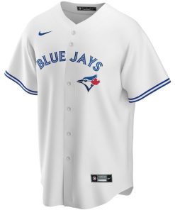 Alternative view of Toronto Blue Jays Nike Youth Home Replica Custom Jersey - White