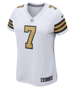 Alternative view of Taysom Hill New Orleans Saints Nike Women's Alternate Game Jersey -  White