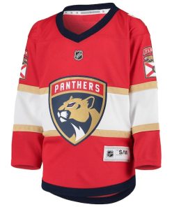 Alternative view of Aaron Ekblad Florida Panthers Youth Home Replica Player Jersey - Red