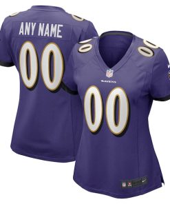 Baltimore Ravens Nike Women's Custom Game Jersey - Purple