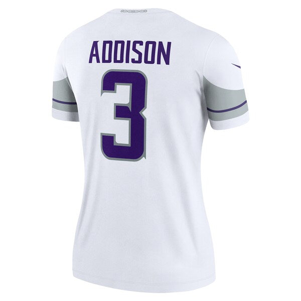 Jordan Addison Minnesota Vikings Nike Women's Alternate Legend Jersey - White - Image 3