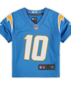 Alternative view of Justin Herbert Los Angeles Chargers Nike Toddler Game Jersey - Powder Blue