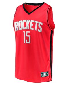 Alternative view of Reed Sheppard Houston Rockets  Youth 2024 NBA Draft Fast Break Player Jersey - Icon Edition - Red