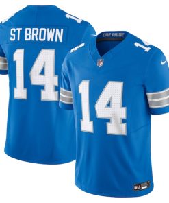 Amon-Ra St. Brown Detroit Lions Nike Vapor F.U.S.E. Limited Jersey - Blue/White