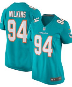 Christian Wilkins Miami Dolphins Nike Women's Team Game Jersey -  Aqua