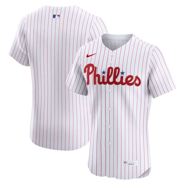 Philadelphia Phillies Nike Home Elite Jersey - White/Cream/Light Blue - Image 2