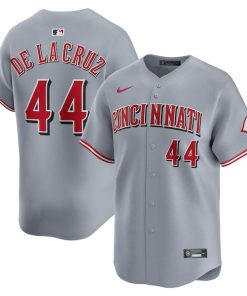 Elly De La Cruz Cincinnati Reds Nike Road Limited Player Jersey - Gray