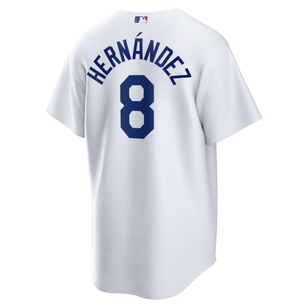 Enrique Hern¨¢ndez Los Angeles Dodgers Nike Home Replica Jersey - White - Image 3