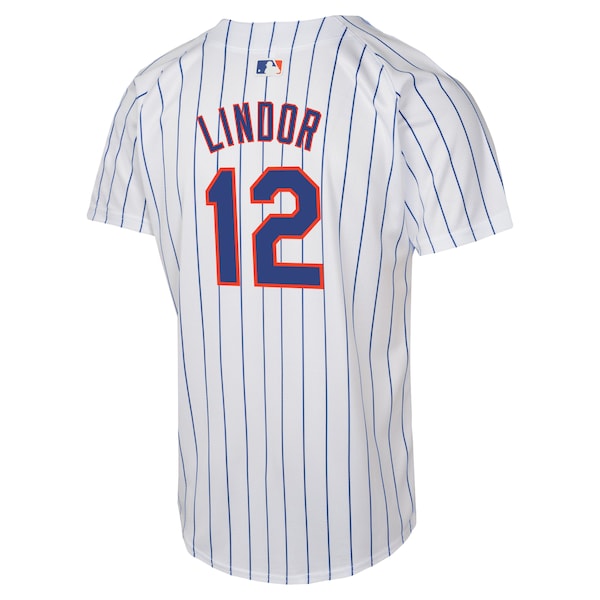 Francisco Lindor New York Mets Nike Youth Home Game Player Jersey - White - Image 3