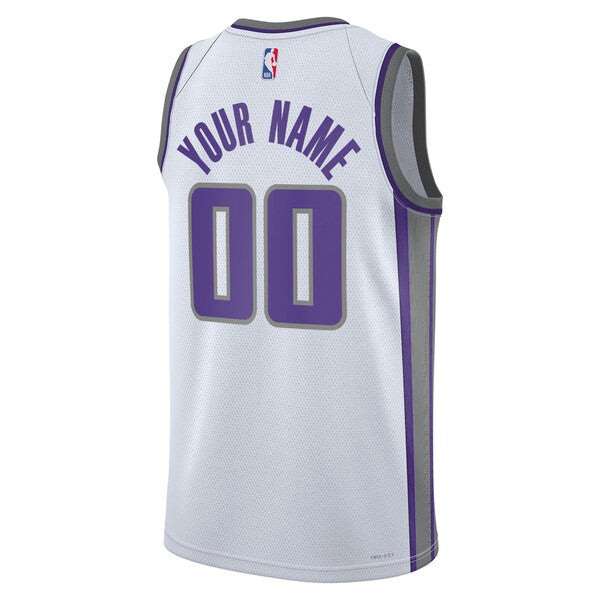 Sacramento Kings Nike Unisex 2022/23 Swingman Custom Jersey White - Association Edition - Image 6