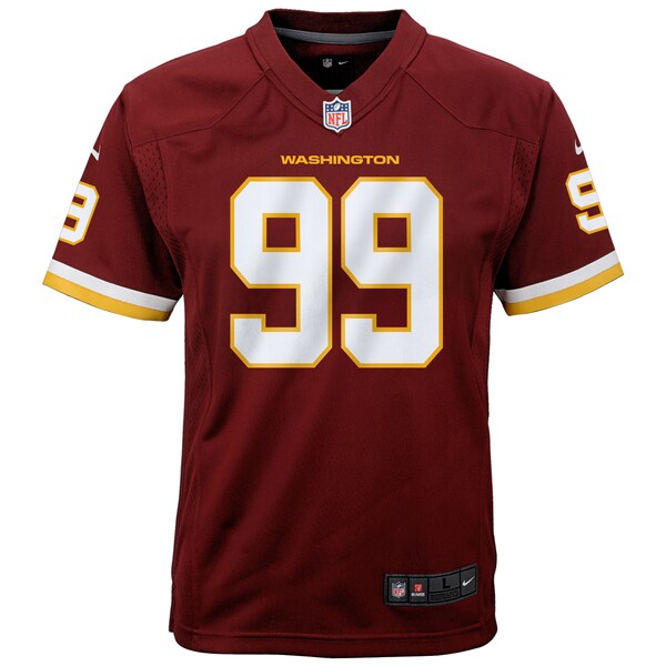 Chase Young Washington Football Team Nike Youth Game Jersey - Burgundy - Image 2