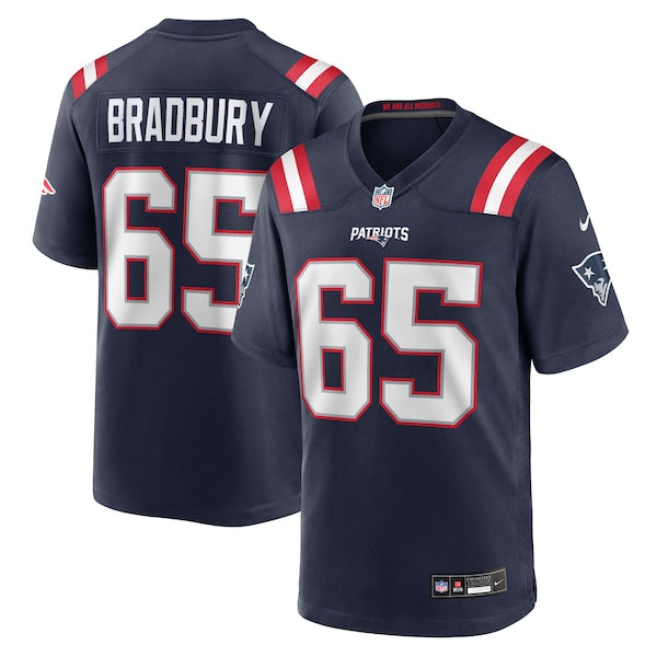 Garrett Bradbury New England Patriots Nike Team Game Jersey - Navy