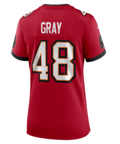 Alternative view of JT Gray Tampa Bay Buccaneers Nike Women's Team Game Jersey -  Red