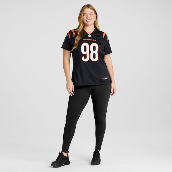 Tedarrell Slaton Jr Cincinnati Bengals Nike Women's Team Game Jersey - Black - Image 7