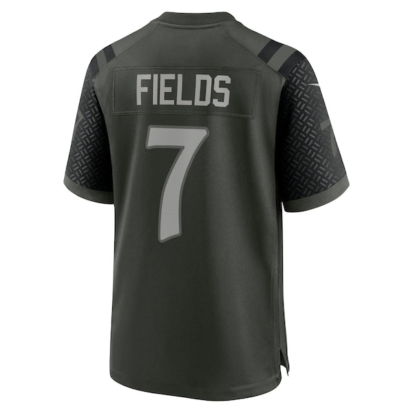 Justin Fields New York Jets Nike 2025 Rivalries Collection Game Jersey - Gotham Green - Image 3