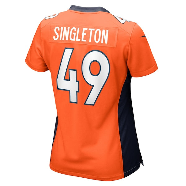 Alex Singleton Denver Broncos Nike Women's Game Player Jersey - Orange - Image 3