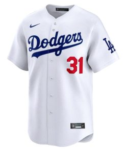 Alternative view of Tyler Glasnow Los Angeles Dodgers Nike Home Limited Player Jersey - White