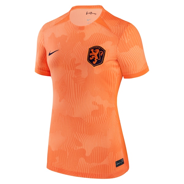 Netherlands Women's National Team Nike Women's 2023 Home Stadium Replica Jersey - Orange - Image 2