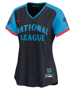 Alternative view of Bryce Harper National League Nike Women's 2024 MLB All-Star Game Limited Player Jersey - Navy