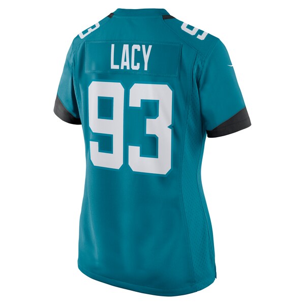 Tyler Lacy Jacksonville Jaguars Nike Women's Team Game Jersey - Teal - Image 3
