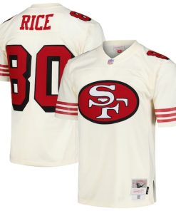 Jerry Rice San Francisco 49ers Chainstitch Legacy Jersey - Cream