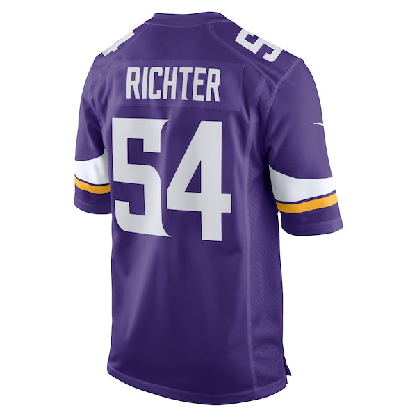 Bo Richter Minnesota Vikings Nike Team Game Jersey - Purple - Image 3