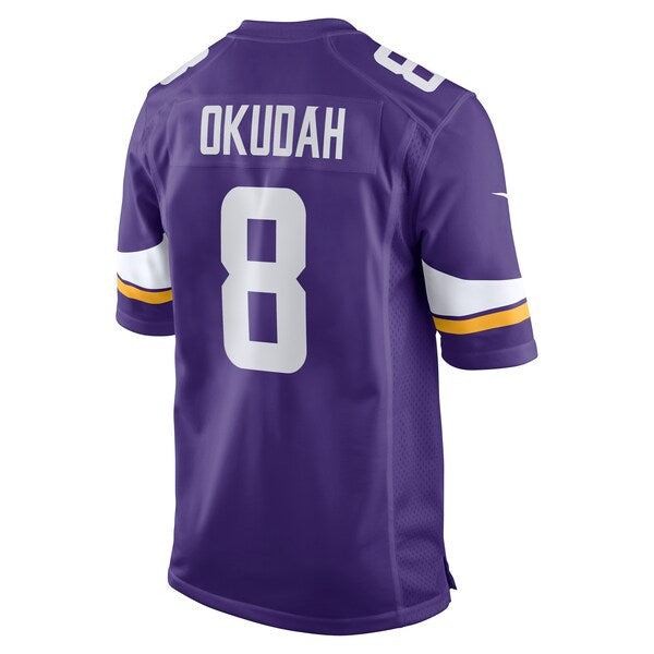 Jeff Okudah Minnesota Vikings Nike Team Game Jersey - Purple - Image 3