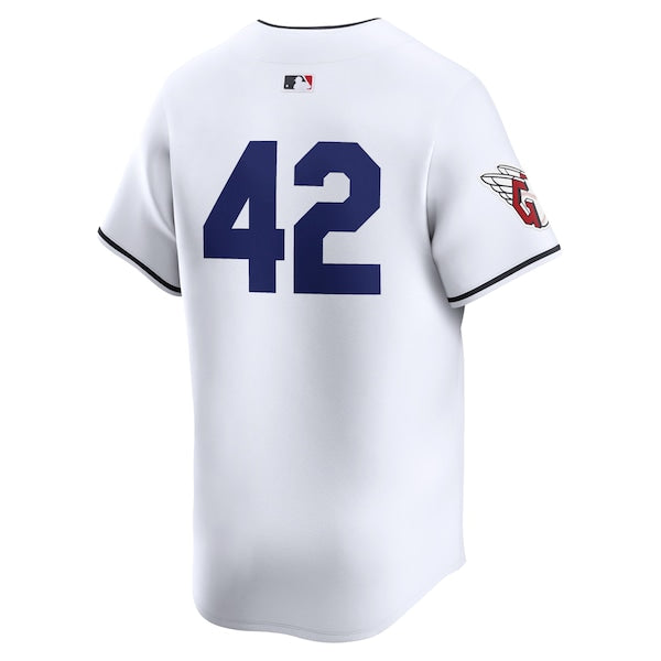 Cleveland Guardians Nike 2024 Jackie Robinson Day Home Limited Jersey?ยจC White - Image 3