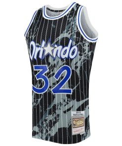 Alternative view of Shaquille O'Neal Orlando Magic 1994/95 Hardwood Classics Marble Swingman Jersey - Black