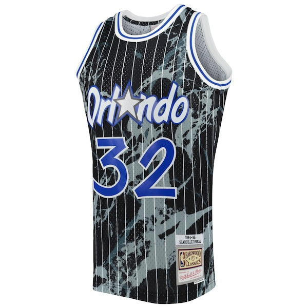 Shaquille O'Neal Orlando Magic 1994/95 Hardwood Classics Marble Swingman Jersey - Black - Image 2