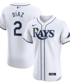 Yandy Diaz Tampa Bay Rays Nike Home Elite Player Jersey - White