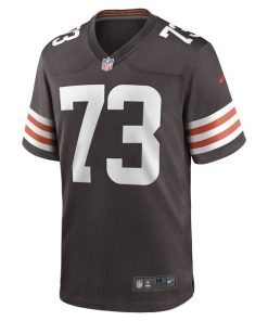 Alternative view of Joe Thomas Cleveland Browns Nike Retired Game Player Jersey - Brown